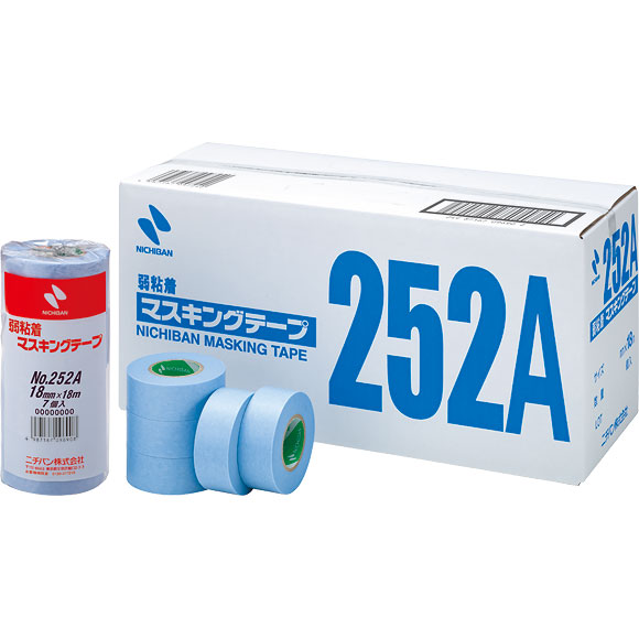 Nichiban 251 Washi Masking Tape - 18mm (approx .7 inch) Wide x 59 Feet - 1 Roll 